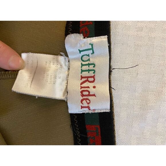 Tuff Riders ribb lowrise pull on riding pants  #106822 size 34 equestrian gear - Picture 4 of 7